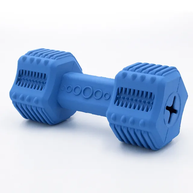 Pet Toy Dog Rubber Interactive Molar Long Lasting Food Leakage Toy Blue - Shop at LoveMi