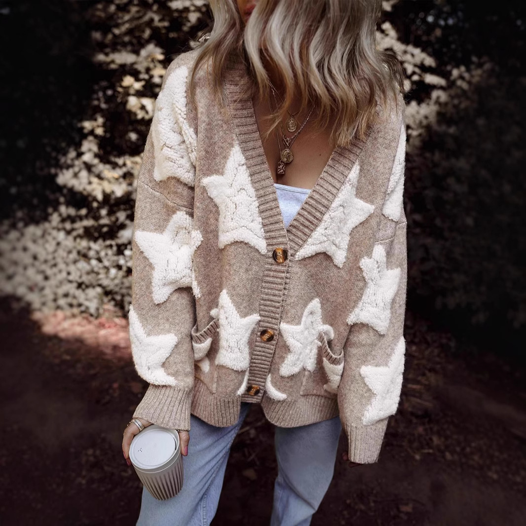 Autumn And Winter Single Row Multi-buckle Woolen Coat