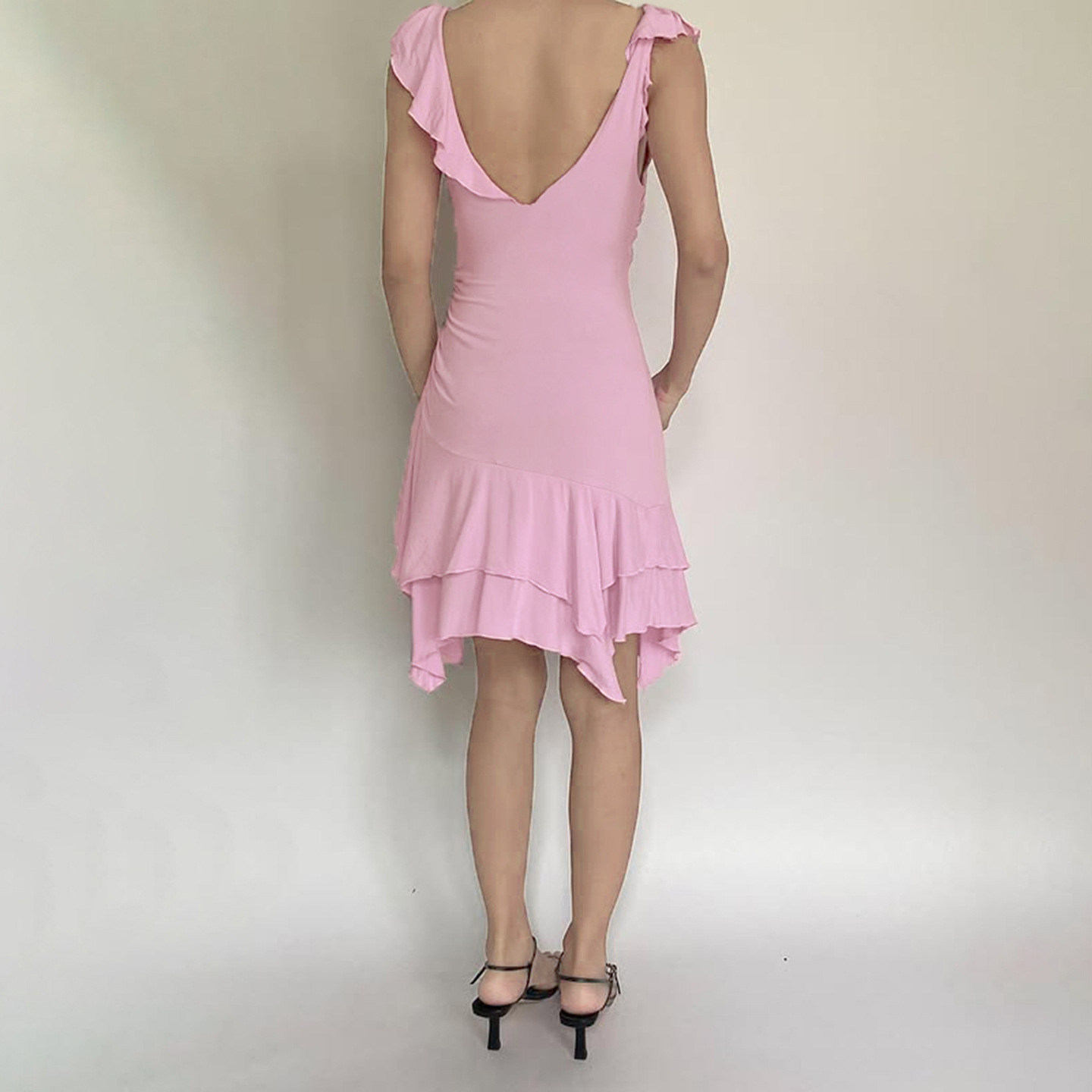 Irregular Double-layer Skirt Design Sense Vacation Style Dress