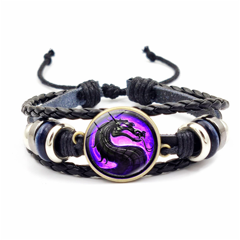 Vintage Woven Leather Bracelet Ornament