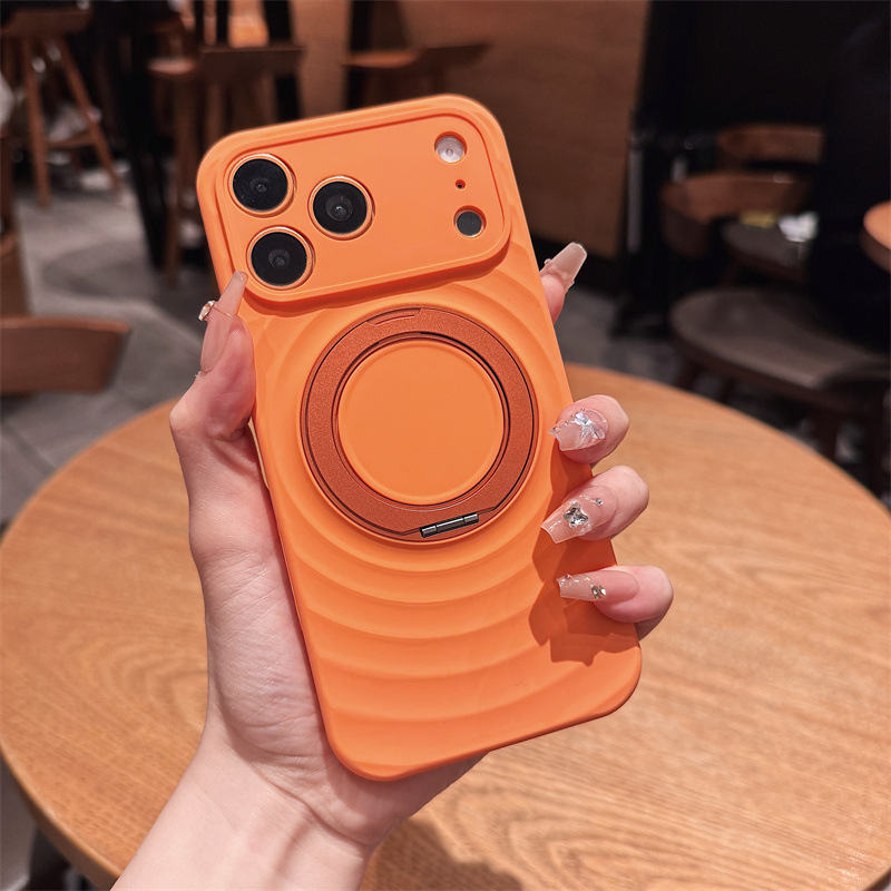 Wavy-pattern Liquid Silicone Phone Case 10