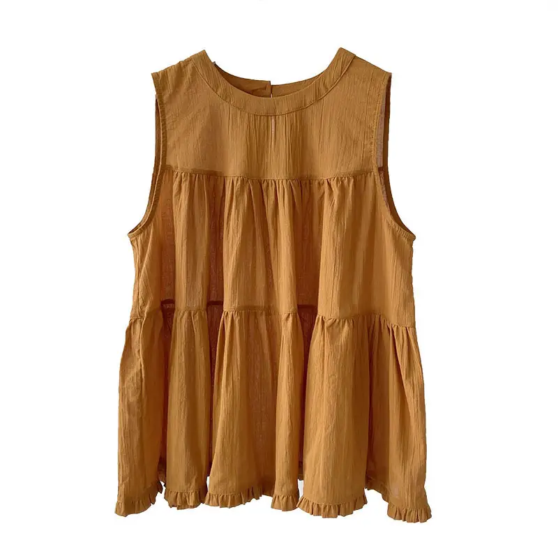 Figure-flattering Ethereal Sleeveless Doll Shirt