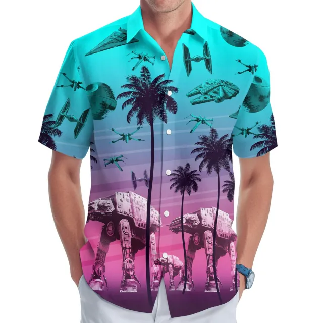 3D Digital Printing Multi color Short sleeved Shirt Ypm733 16 - Shop at LoveMi