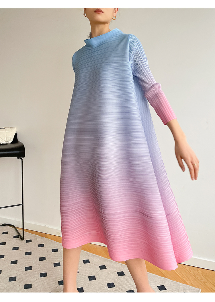 Pleated Plus Size Dress Women