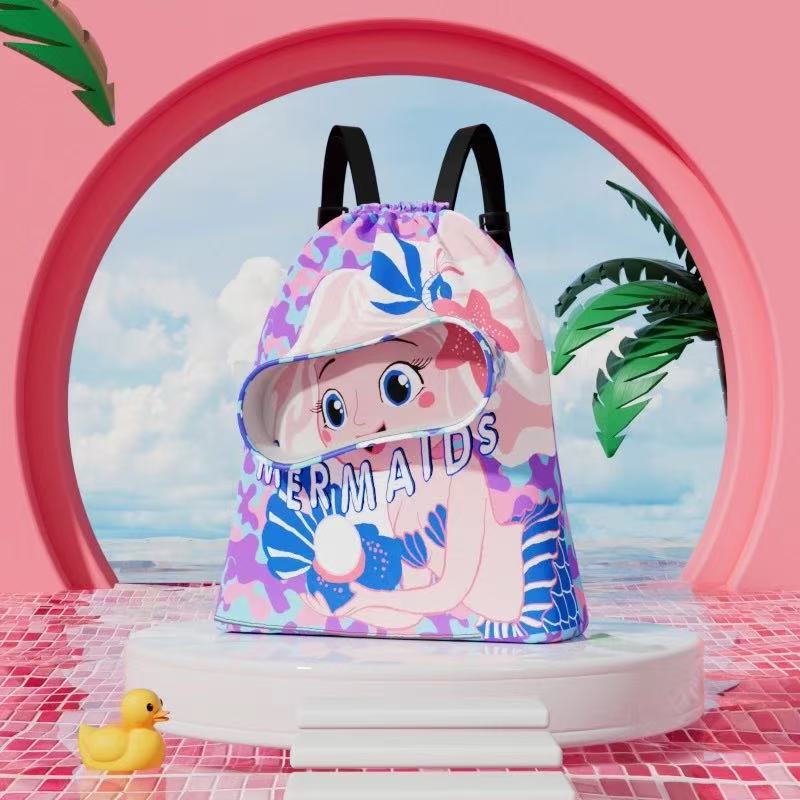 Summer Waterproof Kids Swimming Bag With Dry-Wet Separation