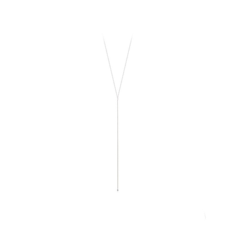 Round Beads Long Necklace Female Tassel Ins Simple