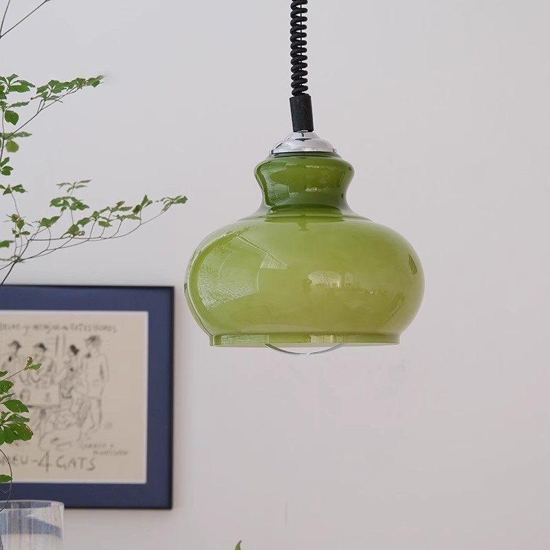 Italian-style Minimalist Glass Pendant Light For The Bedroom Headboard