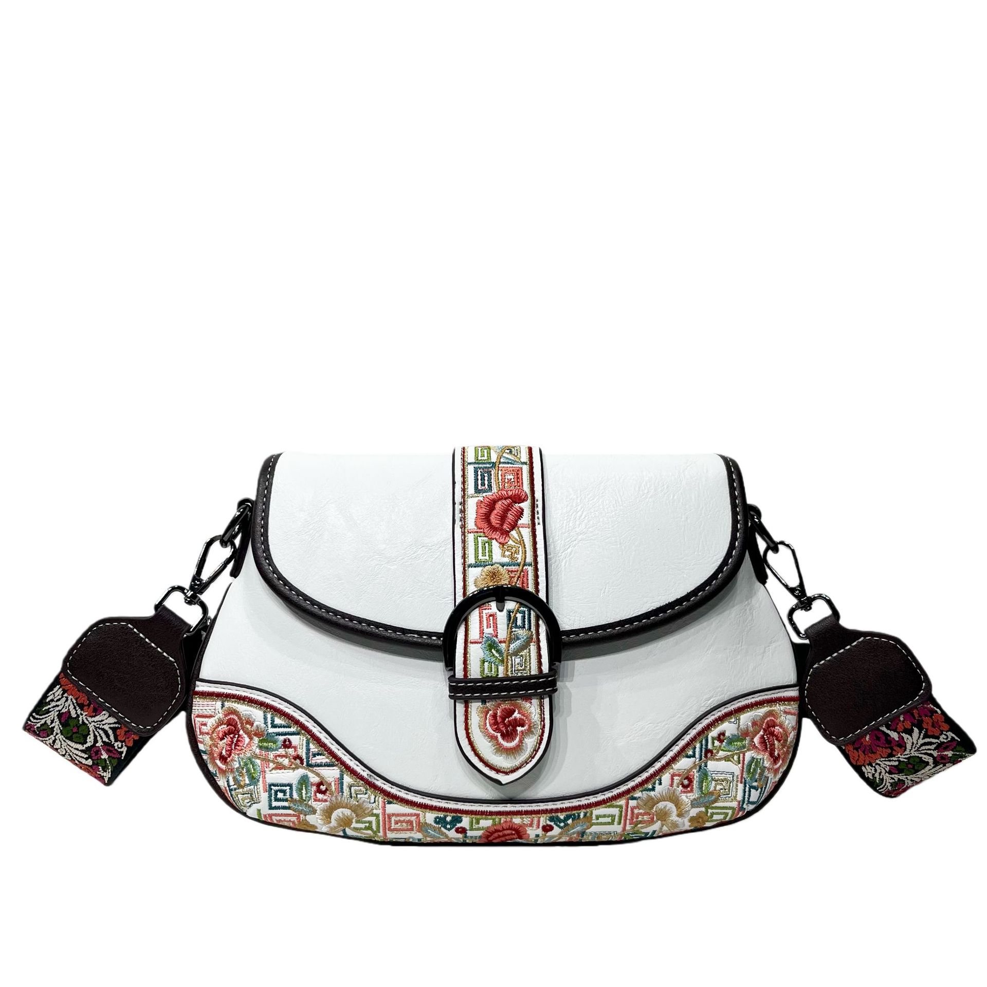 Retro Chinese-style Embroidered Crossbody Bag For Women