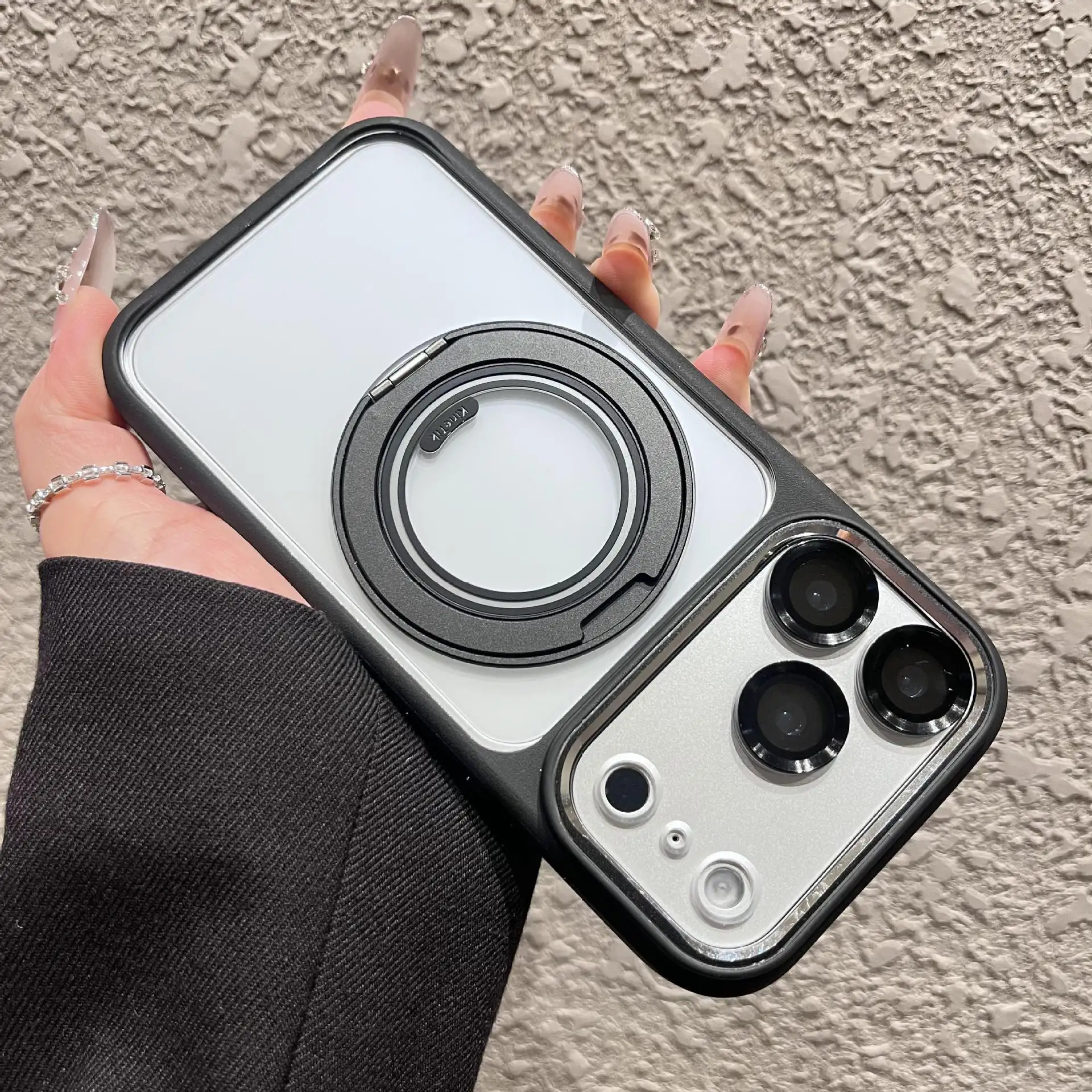 360-degree Rotating Stand Protective Case, Fully Enclosed