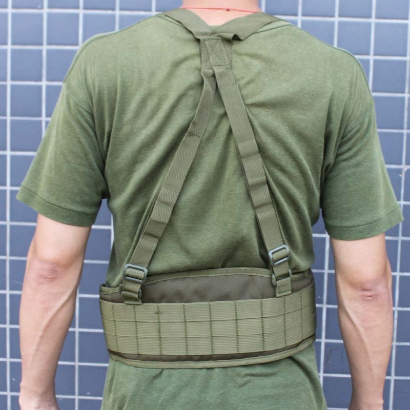 Camouflage Tactical Vest With Belt For Military Enthusiastssturdy Multifunctional Waist Cincher For Outdoor Sports