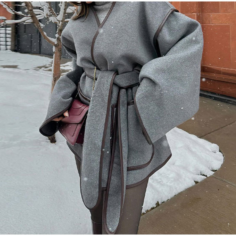 Women's Autumn Loose Casual Pocket Coat