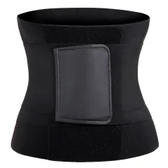 Women's Simple Solid Color Sports Waistband - Black - View 1