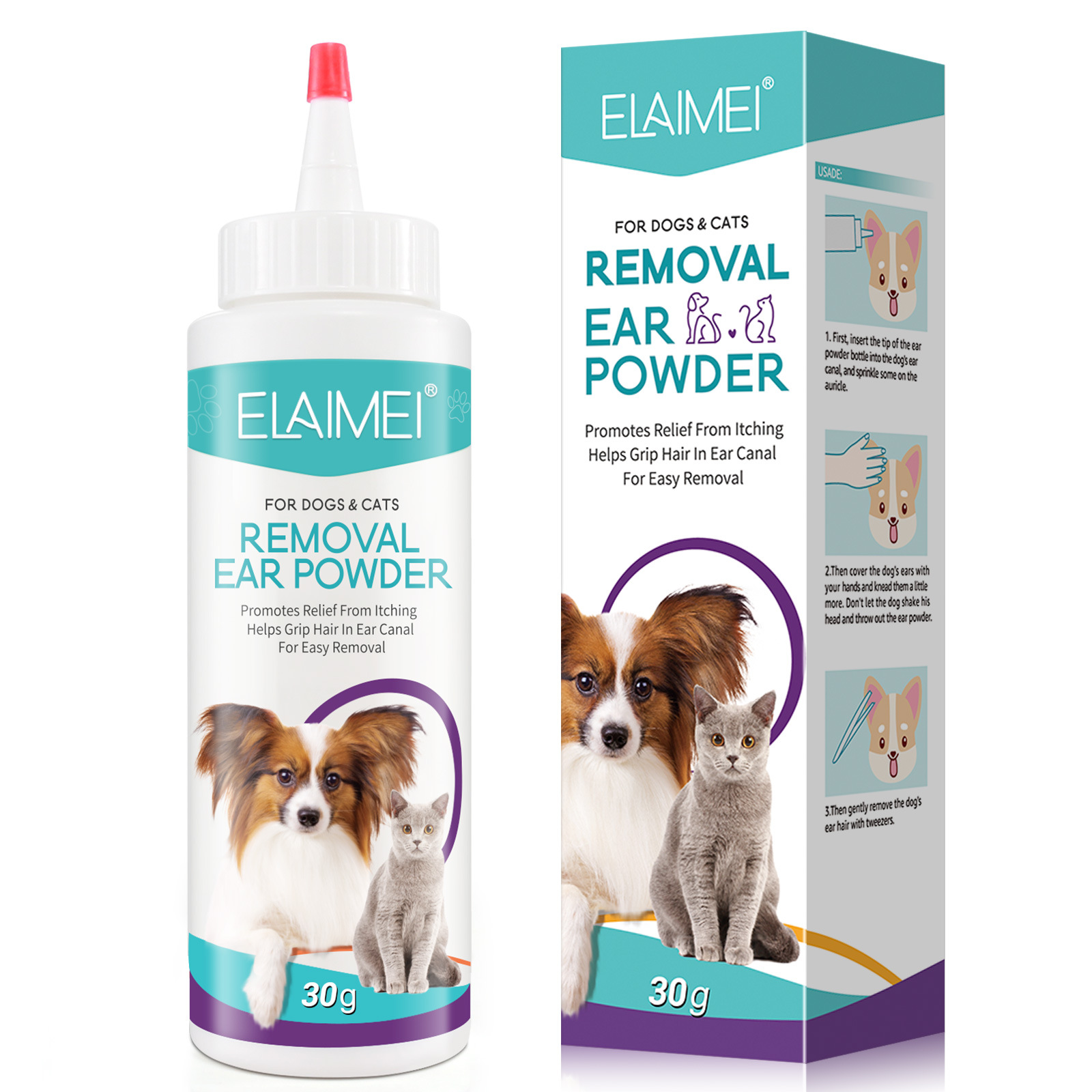 Ear Powder For Pet Cats And Dogs