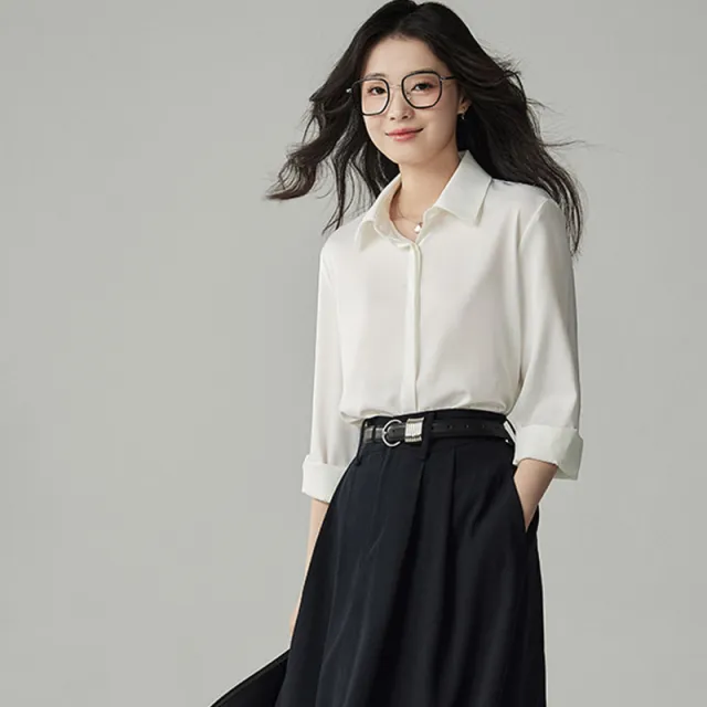 Drape Commuter Workwear Interview Shirt White - Shop at LoveMi