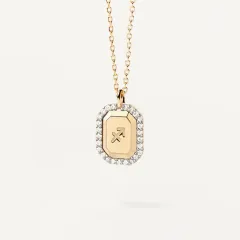 S925 Sterling Silver Twelve Constellation White Zircon Ladies' Pendant Necklace - Sagittarius - View 1
