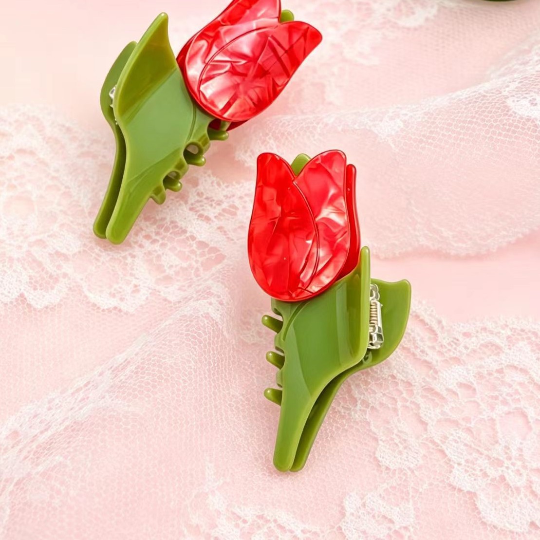 Women's Fashion Versatile Tulip Flower Style Hair Clip