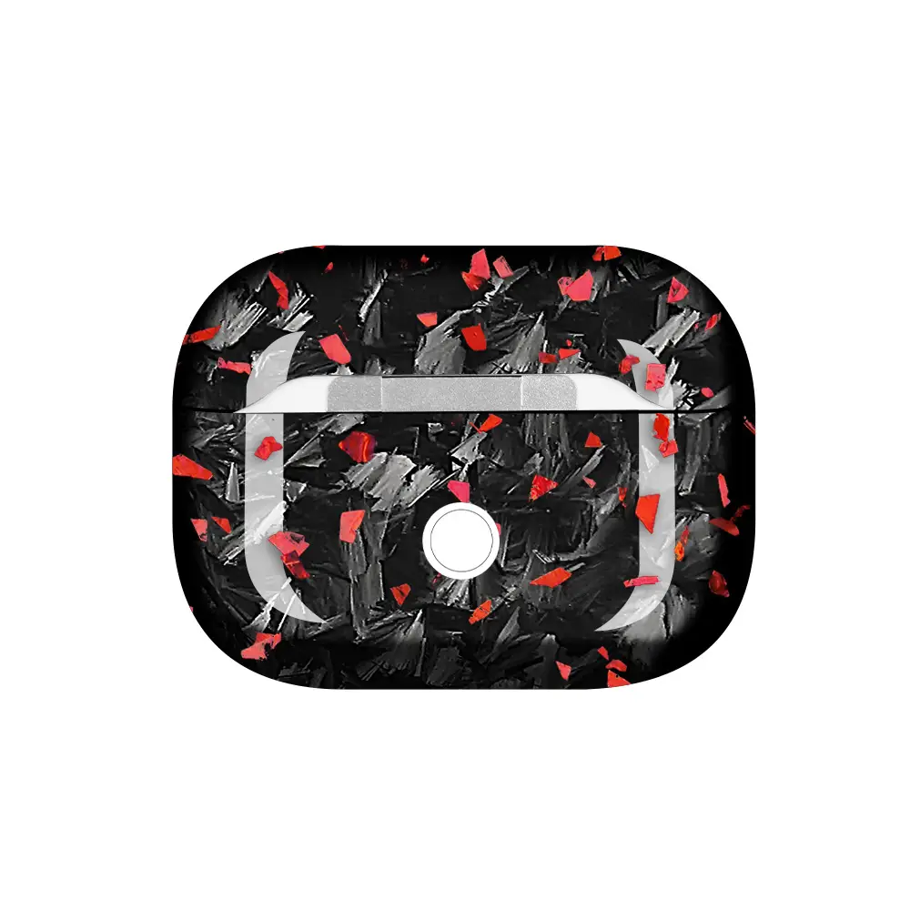 Carbon Fiber Random Color Wireless Earphone Case