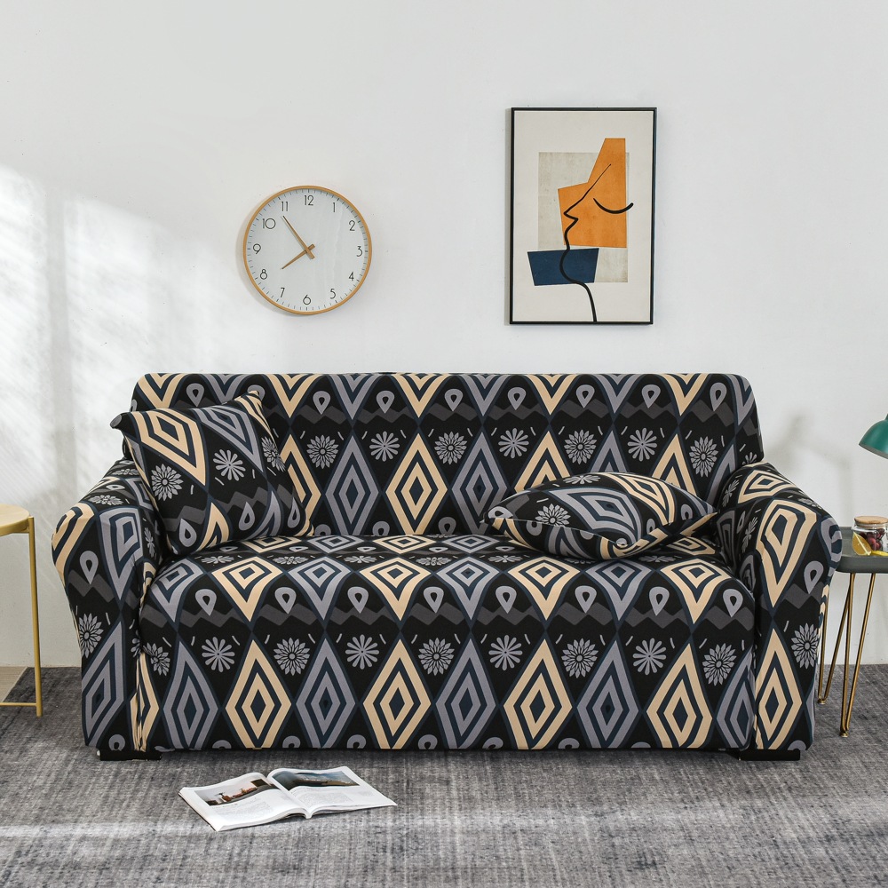 Stretch Sofa Cover All-inclusive Non-slip Three-seat Sofa Cushion Cover Cloth Sofa Towel Full Covered Household Dust Cover