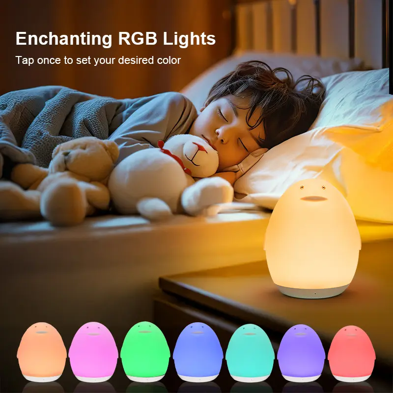 Rgb Atmosphere Usb Rechargeable Silicone Lamp