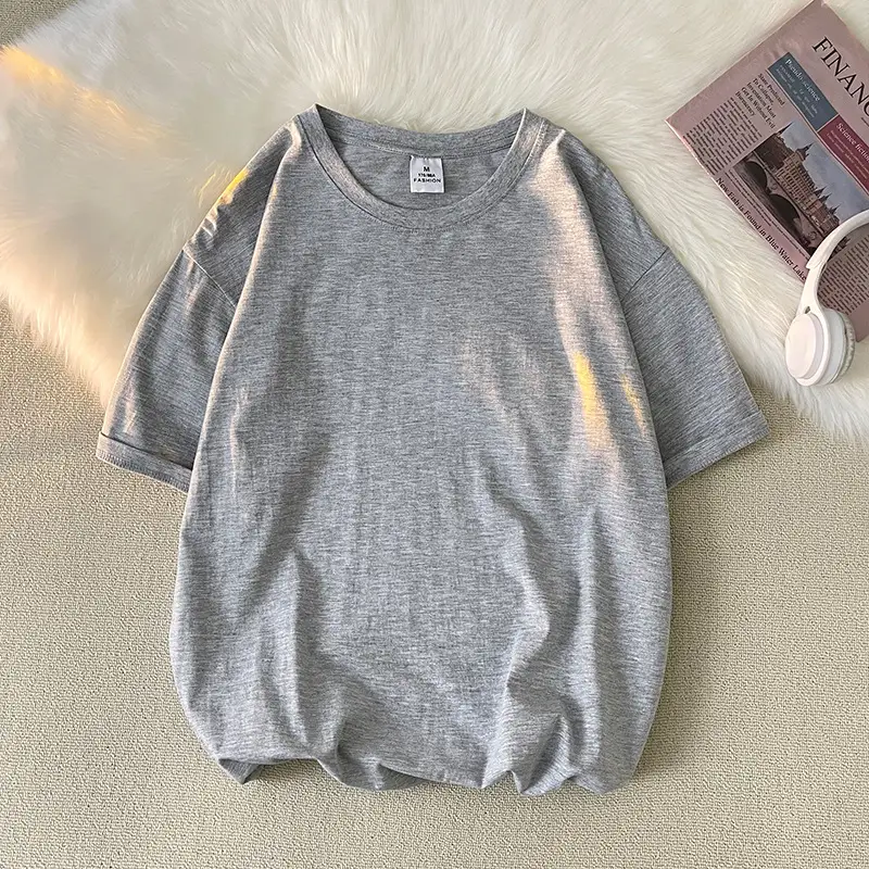 Loose Plus Size Solid Color T-shirt Top
