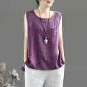 Seamless Slimming Sleeveless Round-neck Versatile Vest view 9