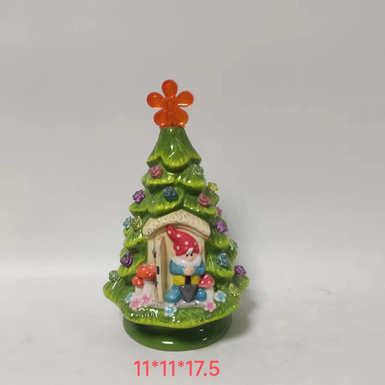 Title 12, Ceramic Luminous Tree Desktop LED Ornaments Sma...