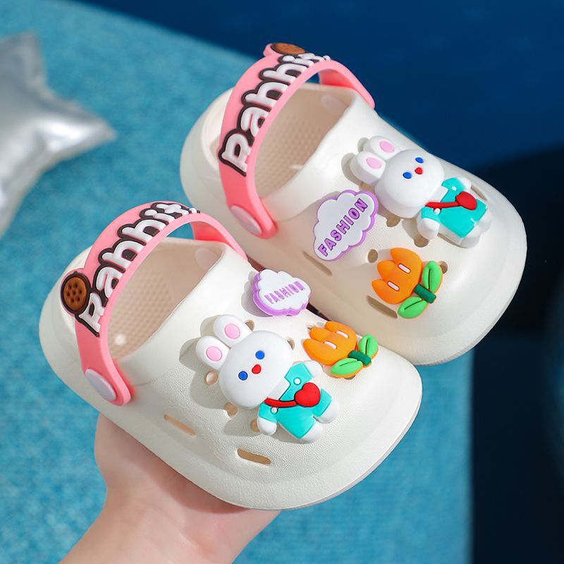 Children's Slippers Summer Cute Outdoor Soft Bottom Non-slip Boys And Girls Sandals Infant Kid Baby Hole Shoes — foto 3