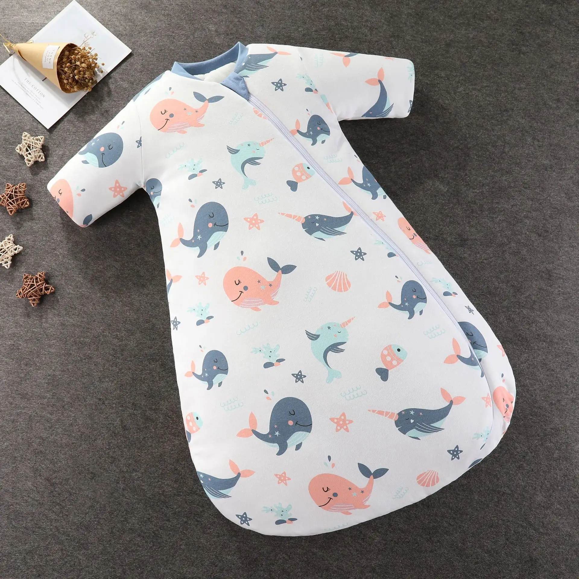 Baby Pure Cotton Autumn And Winter Style Anti-kick Quilt To Prevent Catching Cold