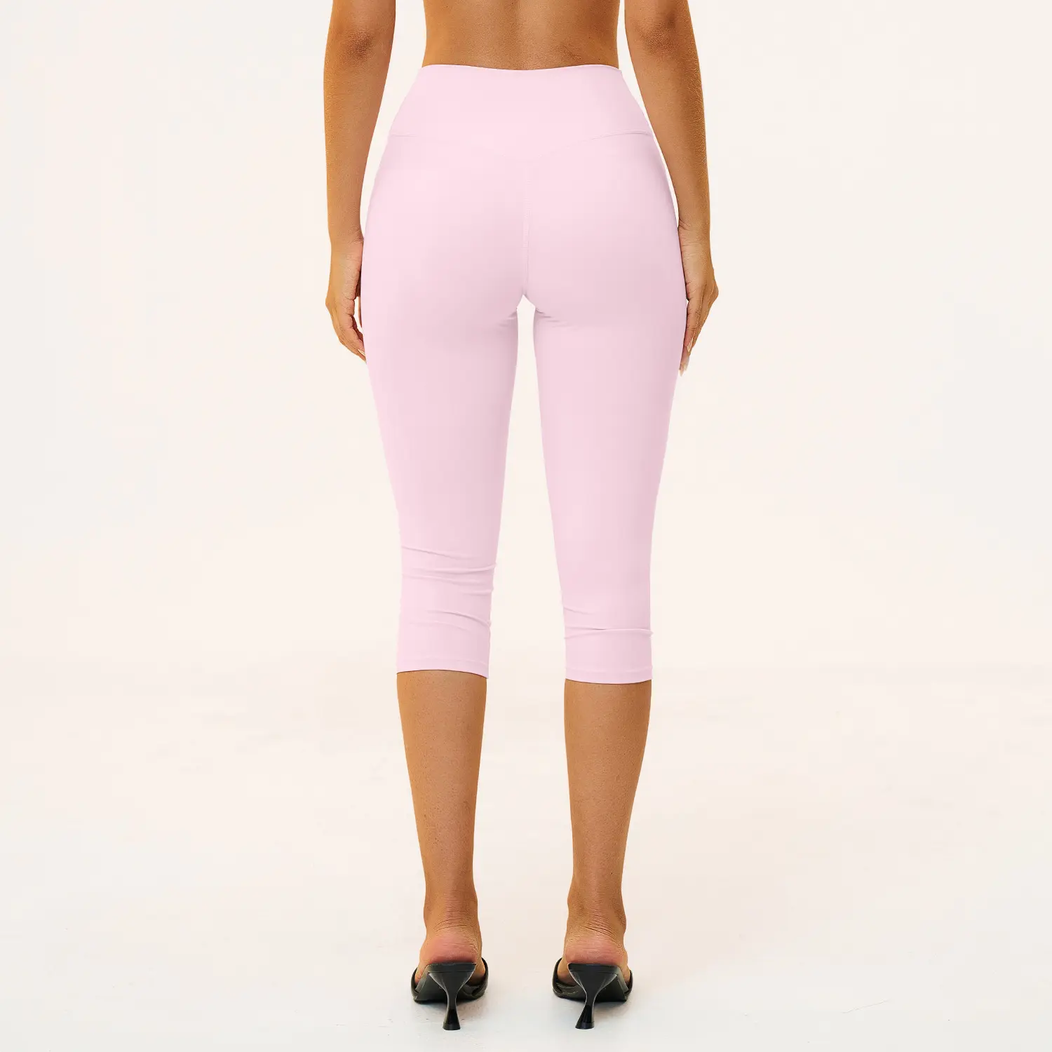 High-waisted Butt-lifting Form-fitting Slimming Workout Capris