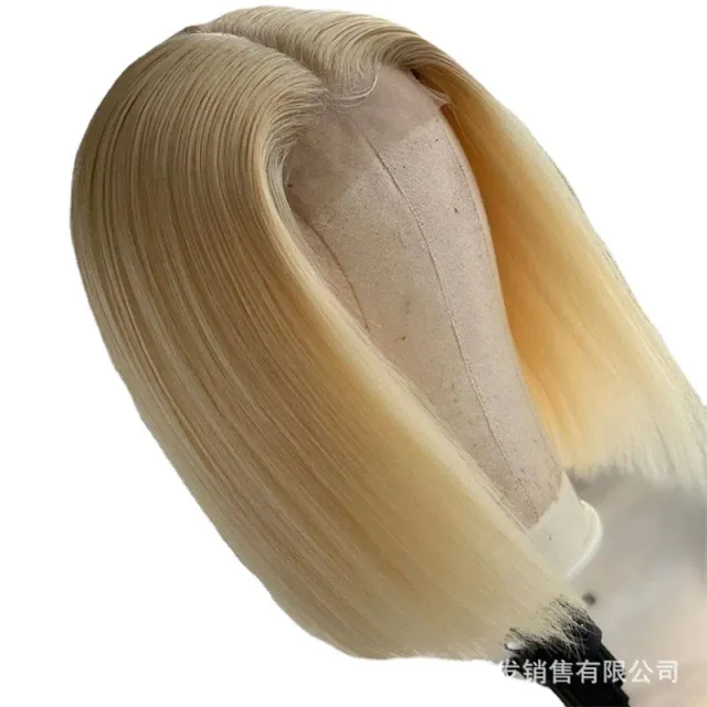 European And American Fashion Women's Short Bobhaircut Wig Chemical Fiber Front Lace Wig Head Cover 14Inch - Shop at LoveMi