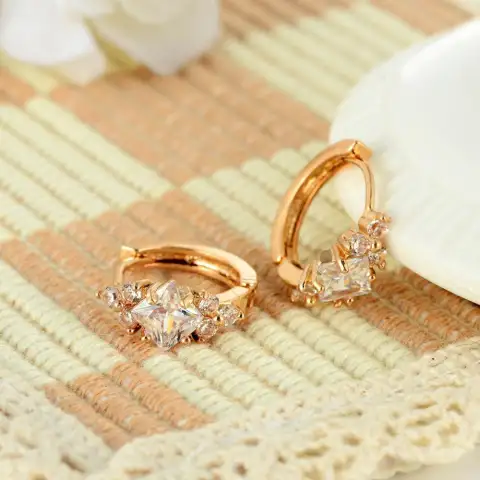 Personalized Square Zircon Earrings