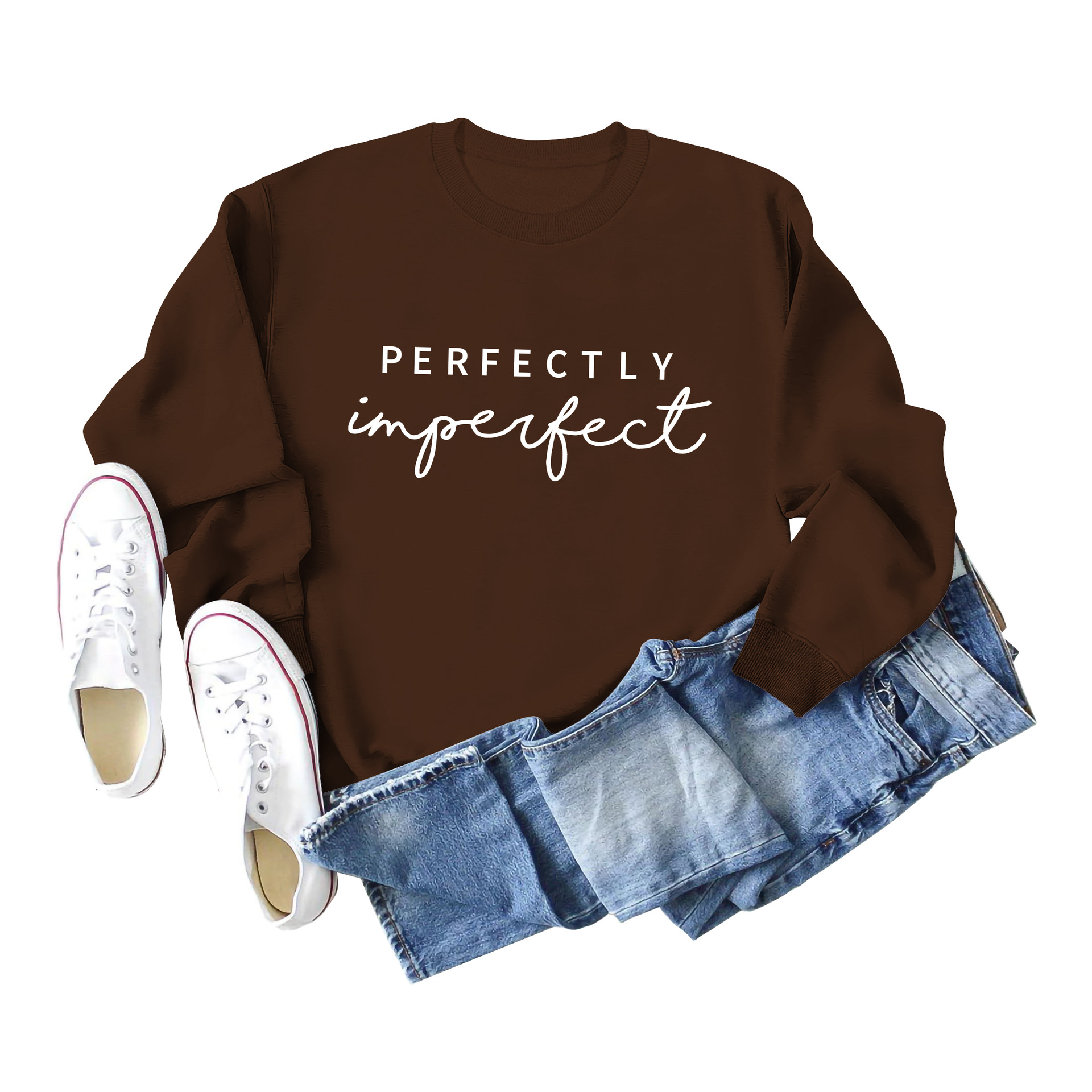 Brown White Sweatshirt Font