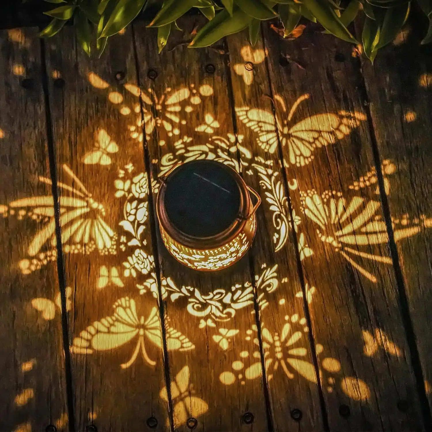 Solar Decorative Butterfly Garden Lamp Waterproof Lighting Chandelier Suspension Lamp