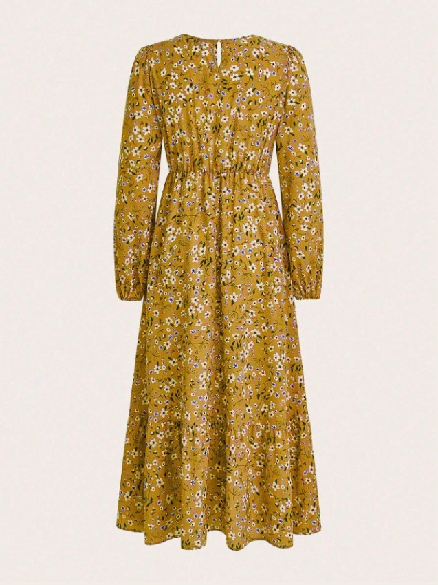 Vintage Print Long-sleeve Dress 23 e7e4d9db 3629 4024 bb29 22882719c99b