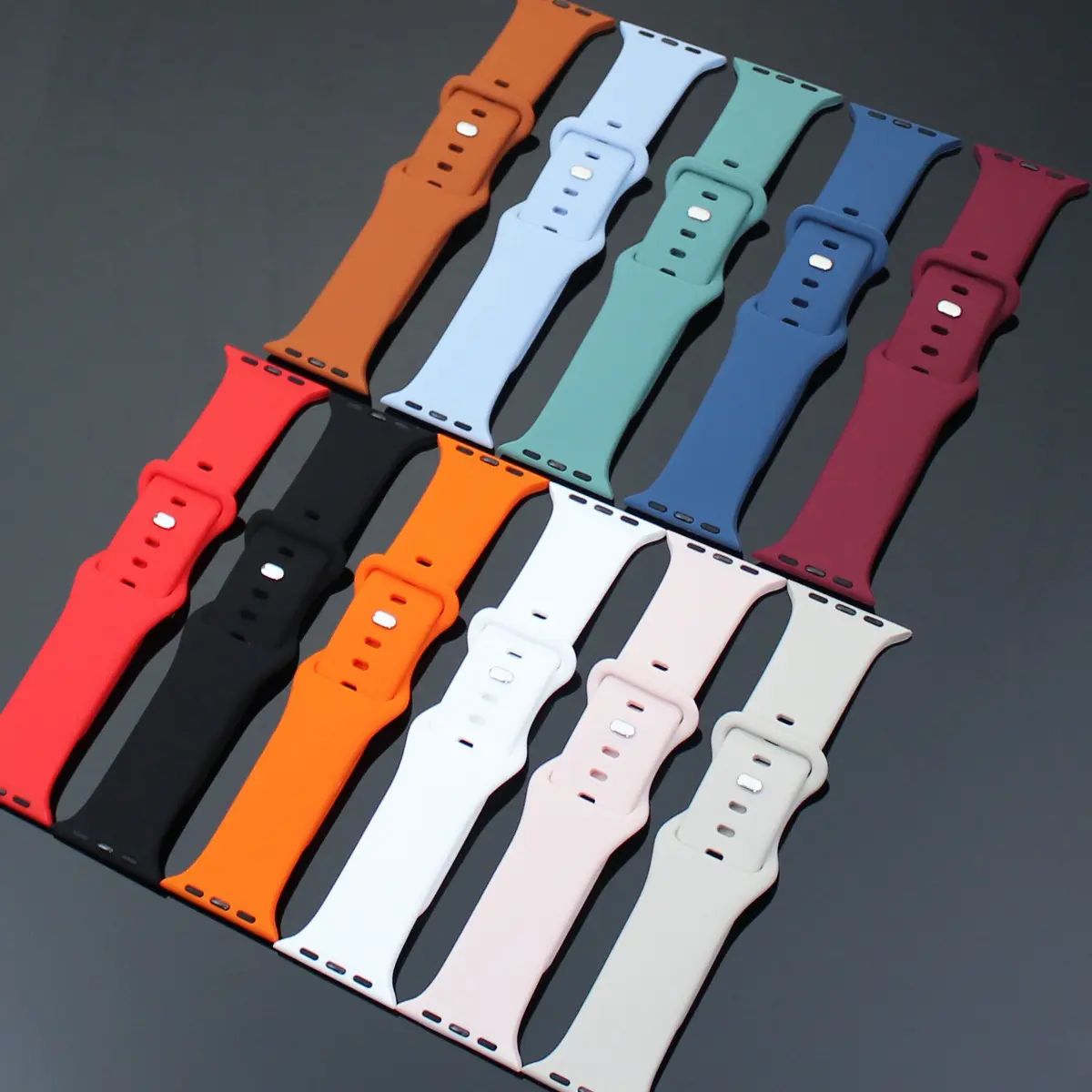Solid Color Silicone Strap Butterfly Horoscope Buckle