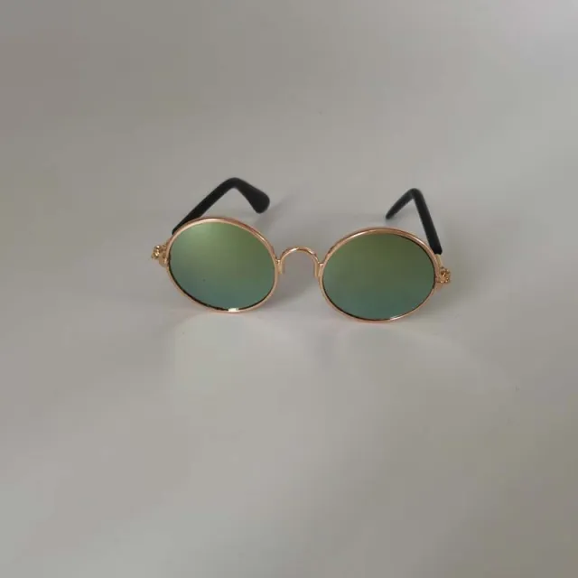 Pet Glasses Cool Eccentric Personality Gold Reflective - Shop at LoveMi