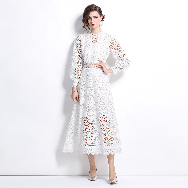 French Ladies Long Sleeves Fashion Dress Women