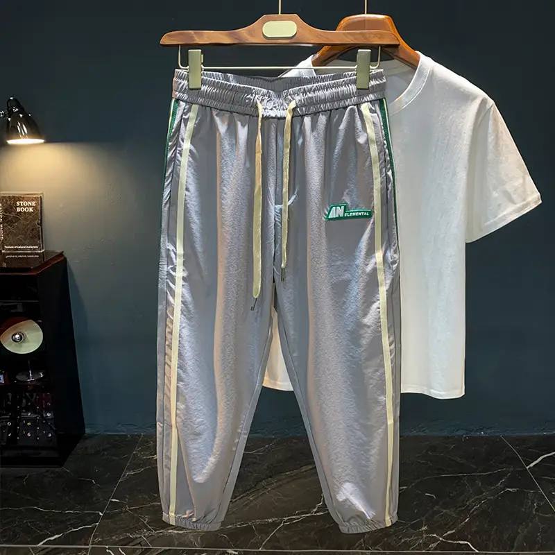 Fashion Casual Men's Ice Silk Sports Harem Pants