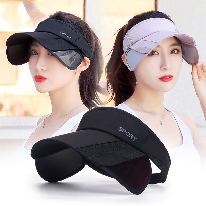 Summer Outdoor Sports Sun-protection Flat-brim Hat, Womens Casual Style
