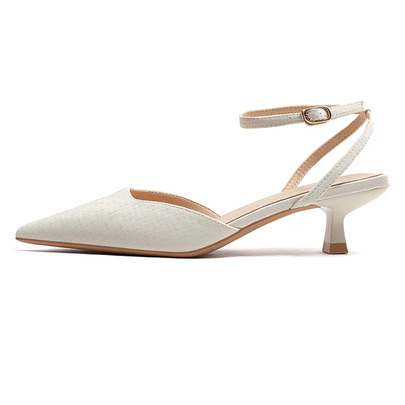 Women's Fashion Low-cut Fashion Stiletto - Beige