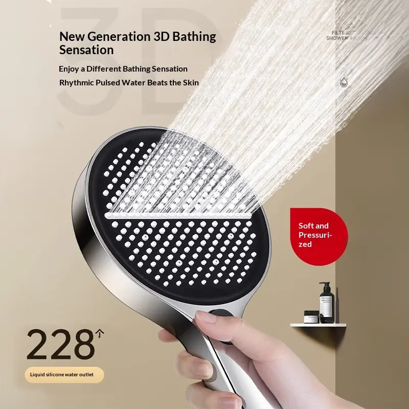 Large-panel Pressurized Shower Head