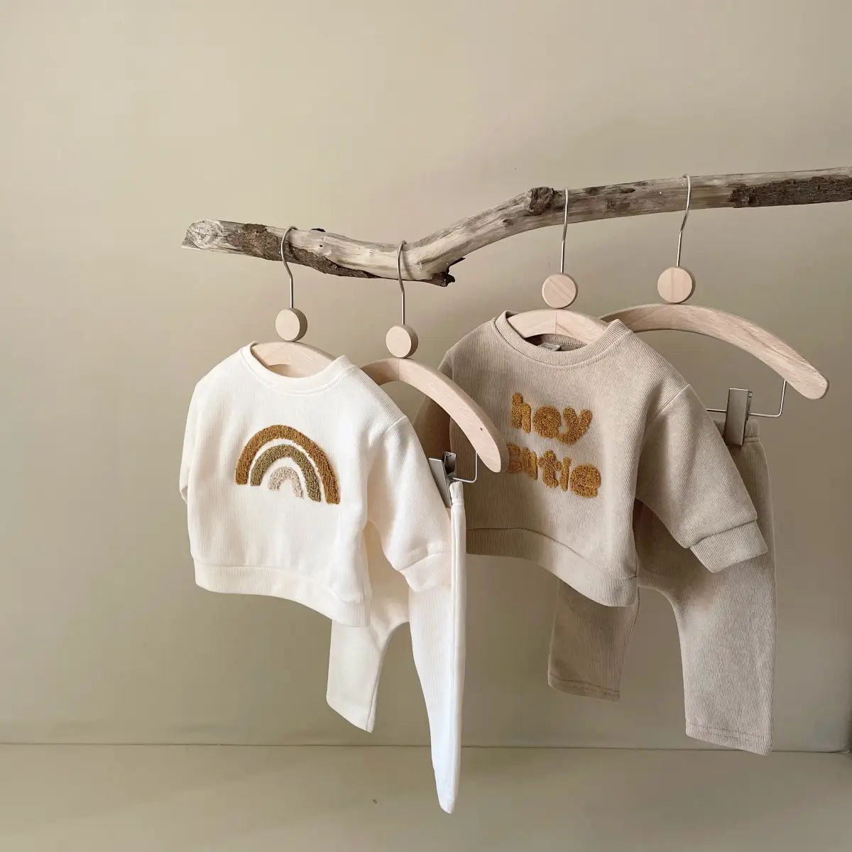 Spring And Autumn Newborn Alphabet Embroidery Baby