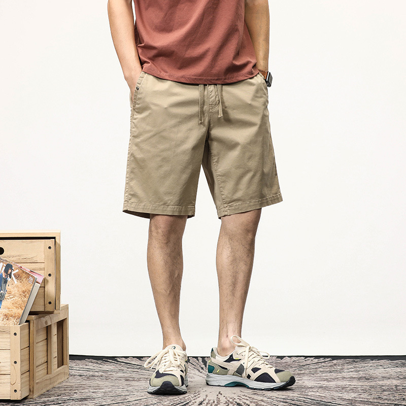 Mens American-style Retro Casual Cargo Shorts