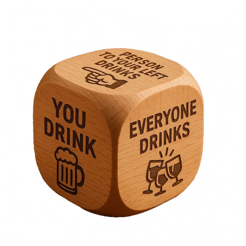 New Handmade Wooden Decision Dice For Tabletop Games
