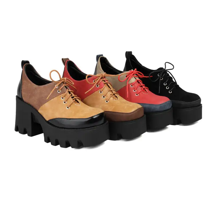 Platform Mule Shoes Women's Large-size High Heels