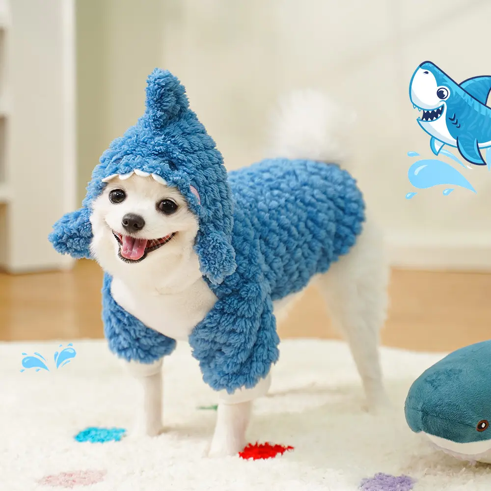 Shark Cute Plush Thickened Pet Dog Cat