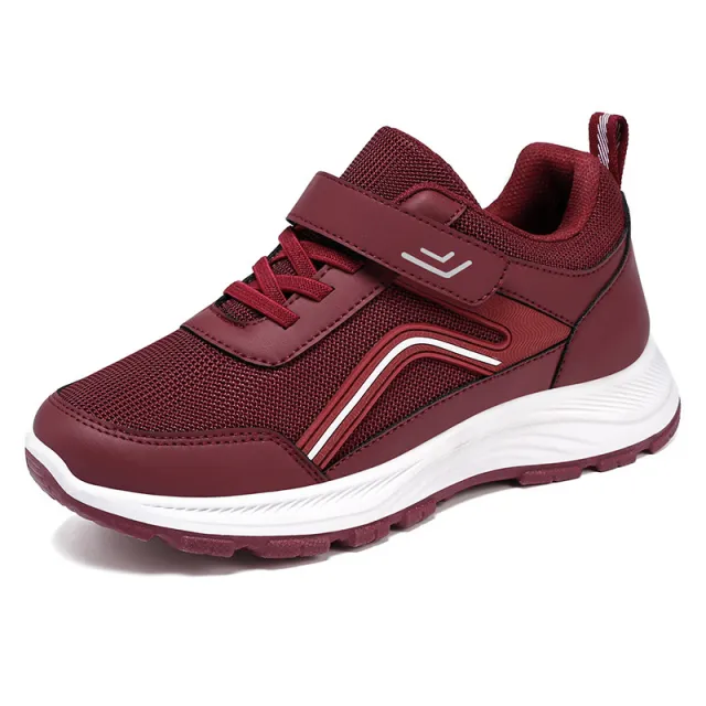 Soft Bottom Comfortable Men And Women Same Style Old Man Sneaker Red - Shop at LoveMi