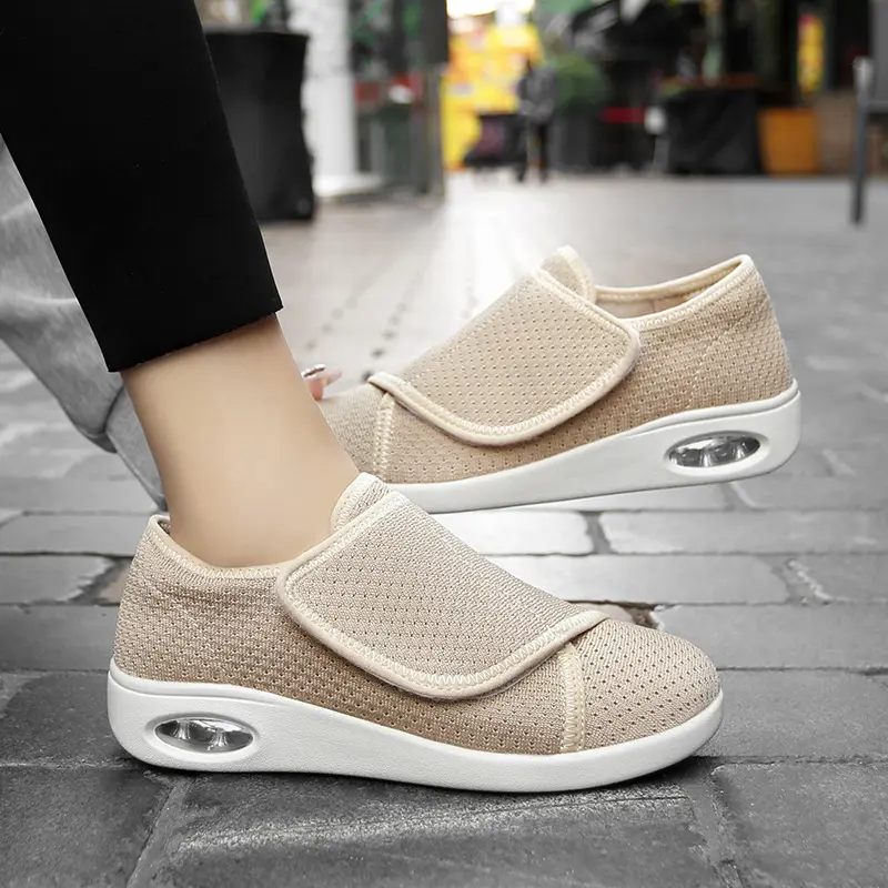 Breathable Mesh Anti-slip Wear-resistant Velcro Sneakers