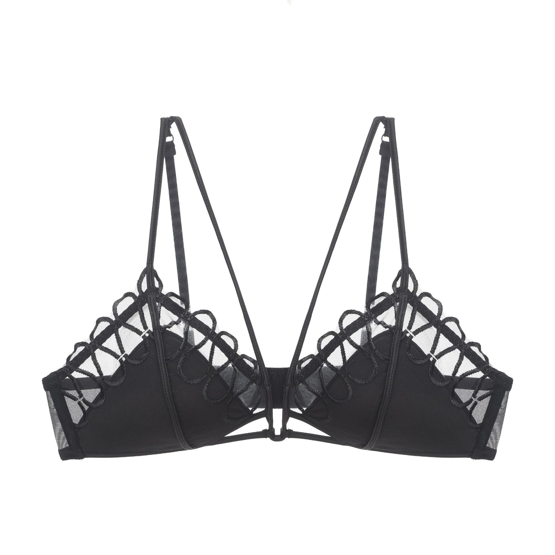 Black Single Bra