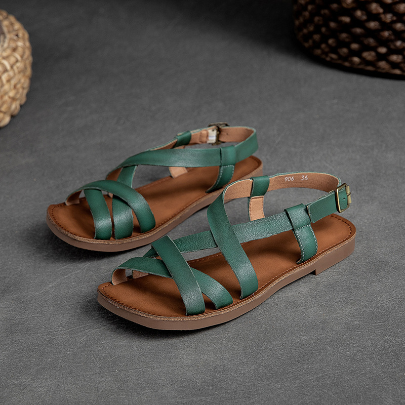 Womens Flat Comfortable Open-toe Breathable Sandals